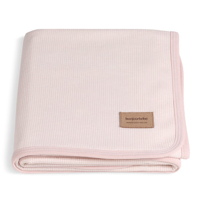 Swaddle 65x80 pink squares-bonjourbébé - Official Store